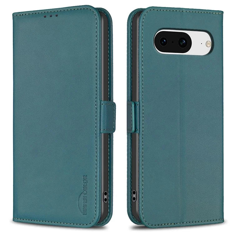 BINFEN COLOR BF31 For Google Pixel 8 Wallet Phone Case Protective Leather Flip Cover