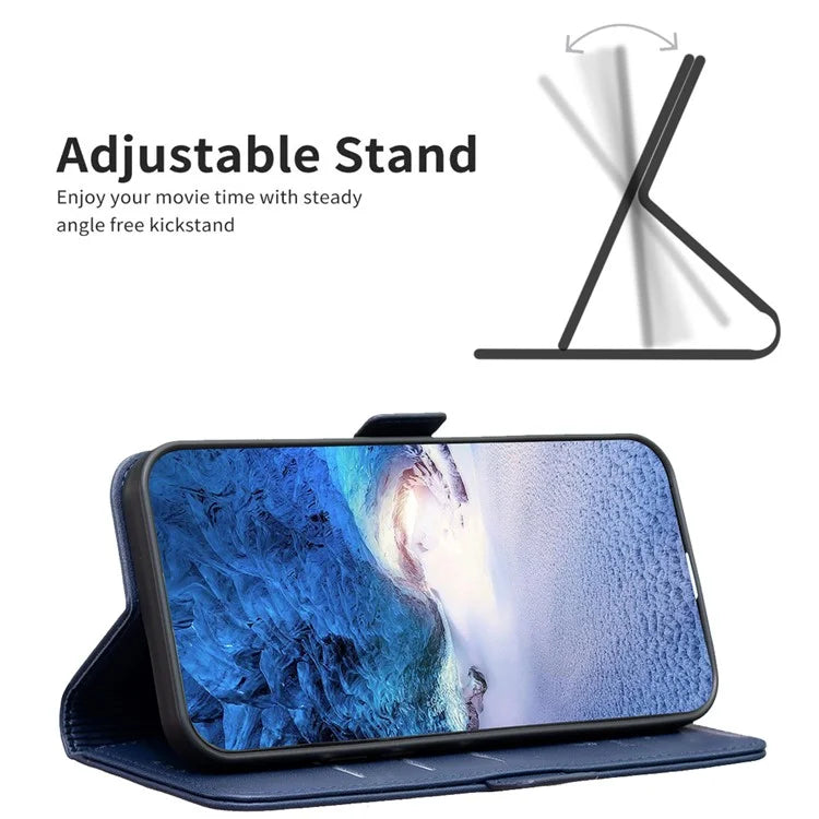 BINFEN COLOR BF31 For Oppo A17 4G Wallet Case Card Holder Folio PU Leather Phone Cover
