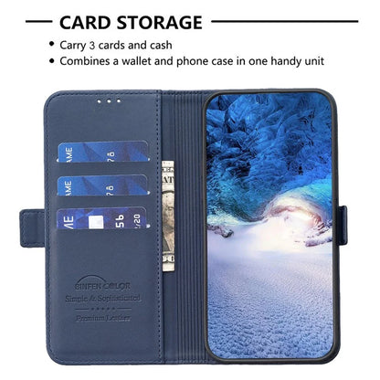 BINFEN COLOR BF31 For Oppo A17 4G Wallet Case Card Holder Folio PU Leather Phone Cover