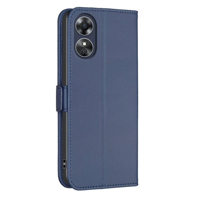 BINFEN COLOR BF31 For Oppo A17 4G Wallet Case Card Holder Folio PU Leather Phone Cover