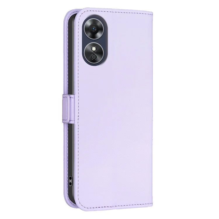 BINFEN COLOR BF31 For Oppo A17 4G Wallet Case Card Holder Folio PU Leather Phone Cover