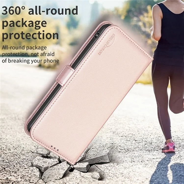 BINFEN COLOR BF31 For Oppo A17 4G Wallet Case Card Holder Folio PU Leather Phone Cover