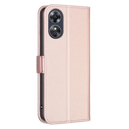 BINFEN COLOR BF31 For Oppo A17 4G Wallet Case Card Holder Folio PU Leather Phone Cover