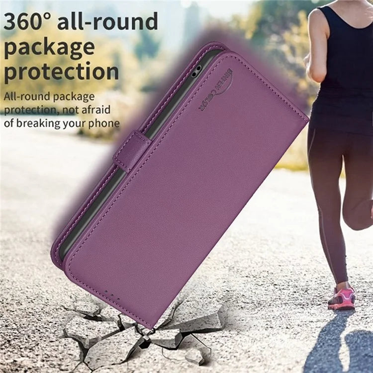 BINFEN COLOR BF31 For Oppo A17 4G Wallet Case Card Holder Folio PU Leather Phone Cover