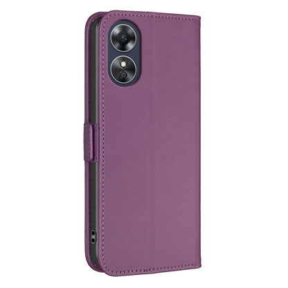 BINFEN COLOR BF31 For Oppo A17 4G Wallet Case Card Holder Folio PU Leather Phone Cover