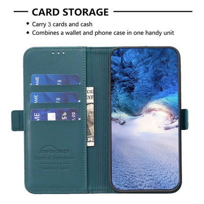 BINFEN COLOR BF31 For Oppo A17 4G Wallet Case Card Holder Folio PU Leather Phone Cover