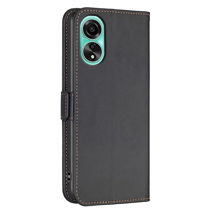 BINFEN COLOR BF31 For Oppo A78 4G Stand Flip Case Dual Magnetic Clasp Protective Phone Cover