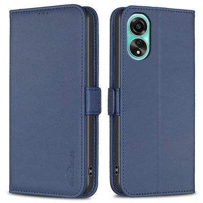 BINFEN COLOR BF31 For Oppo A78 4G Stand Flip Case Dual Magnetic Clasp Protective Phone Cover