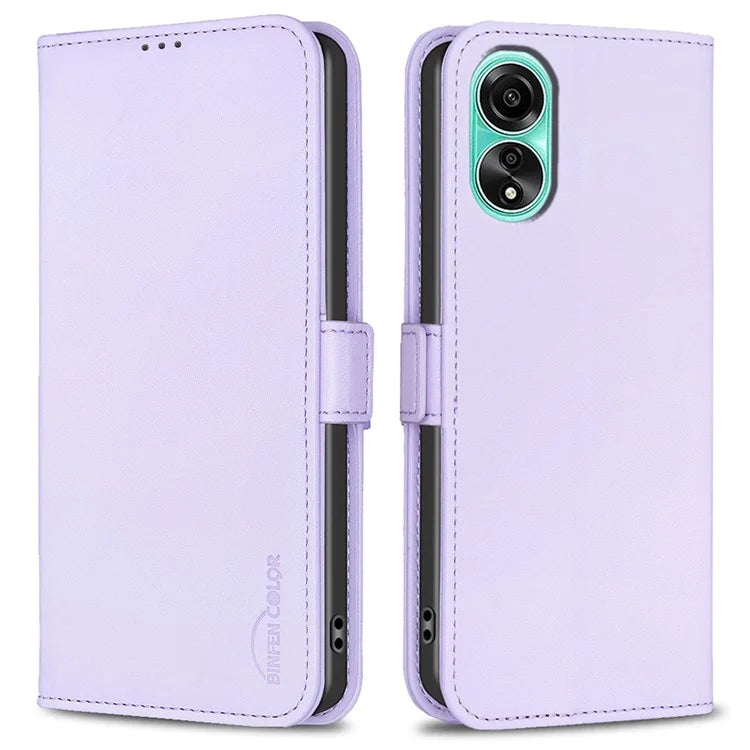 BINFEN COLOR BF31 For Oppo A78 4G Stand Flip Case Dual Magnetic Clasp Protective Phone Cover