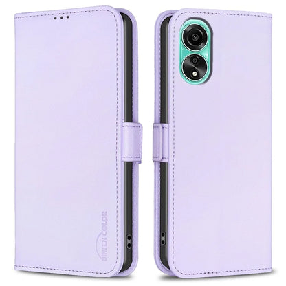 BINFEN COLOR BF31 For Oppo A78 4G Stand Flip Case Dual Magnetic Clasp Protective Phone Cover