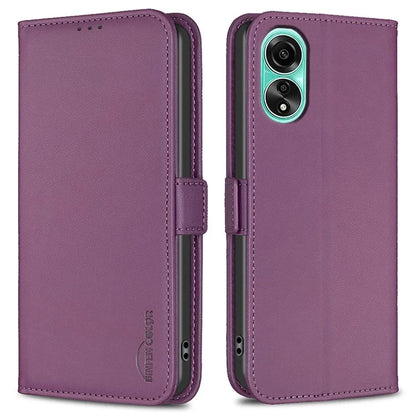 BINFEN COLOR BF31 For Oppo A78 4G Stand Flip Case Dual Magnetic Clasp Protective Phone Cover