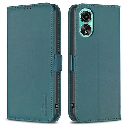 BINFEN COLOR BF31 For Oppo A78 4G Stand Flip Case Dual Magnetic Clasp Protective Phone Cover