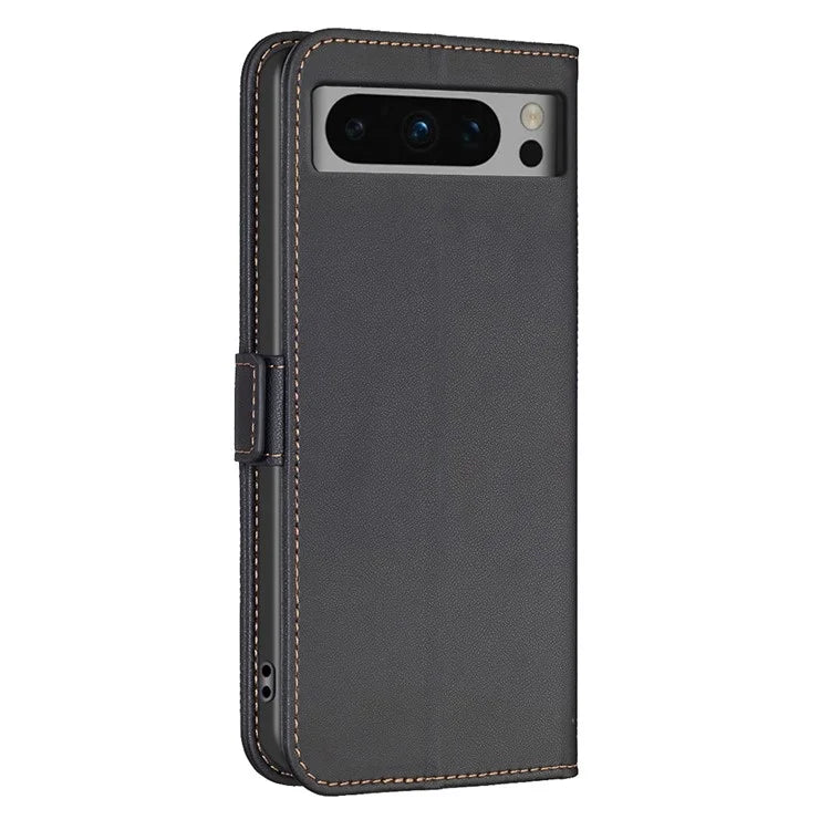 BINFEN COLOR BF31 For Google Pixel 8 Pro Leather Case Shockproof Wallet Phone Case