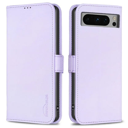 BINFEN COLOR BF31 For Google Pixel 8 Pro Leather Case Shockproof Wallet Phone Case