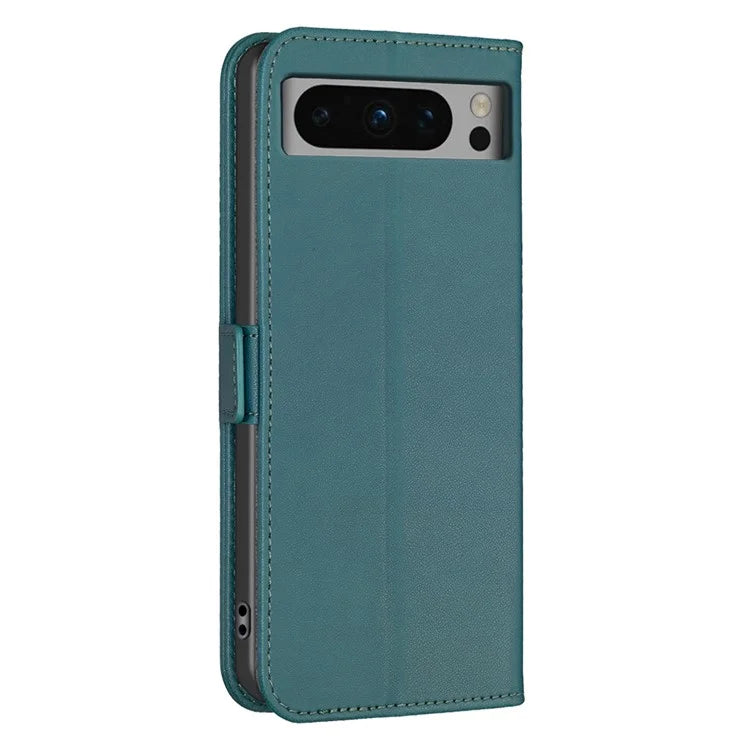BINFEN COLOR BF31 For Google Pixel 8 Pro Leather Case Shockproof Wallet Phone Case