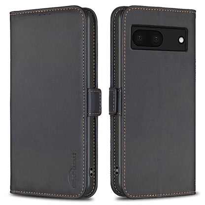 BINFEN COLOR BF31 For Google Pixel 7a Wallet Phone Case Protective Leather Cover