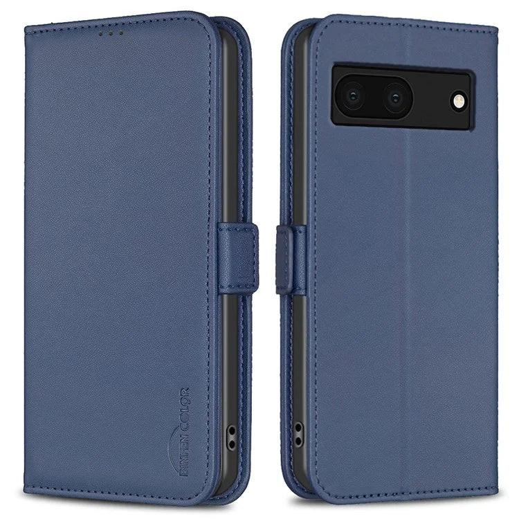BINFEN COLOR BF31 For Google Pixel 7a Wallet Phone Case Protective Leather Cover