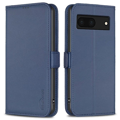 BINFEN COLOR BF31 For Google Pixel 7a Wallet Phone Case Protective Leather Cover