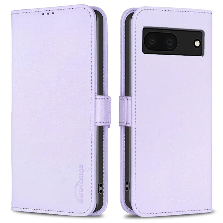BINFEN COLOR BF31 For Google Pixel 7a Wallet Phone Case Protective Leather Cover