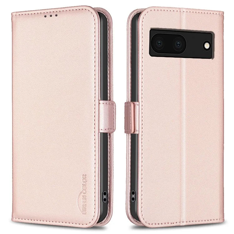 BINFEN COLOR BF31 For Google Pixel 7a Wallet Phone Case Protective Leather Cover