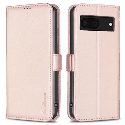 BINFEN COLOR BF31 For Google Pixel 7a Wallet Phone Case Protective Leather Cover