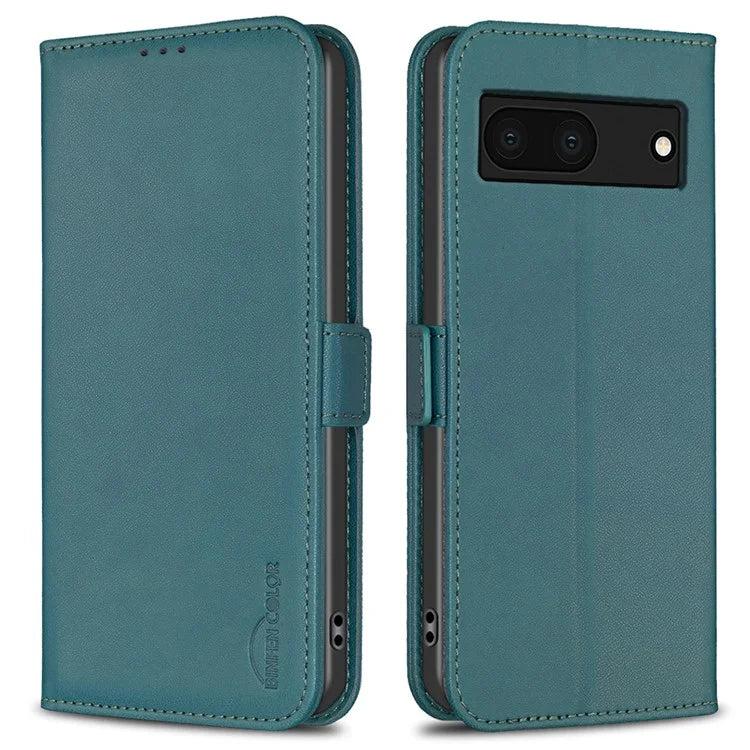BINFEN COLOR BF31 For Google Pixel 7a Wallet Phone Case Protective Leather Cover