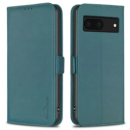 BINFEN COLOR BF31 For Google Pixel 7a Wallet Phone Case Protective Leather Cover