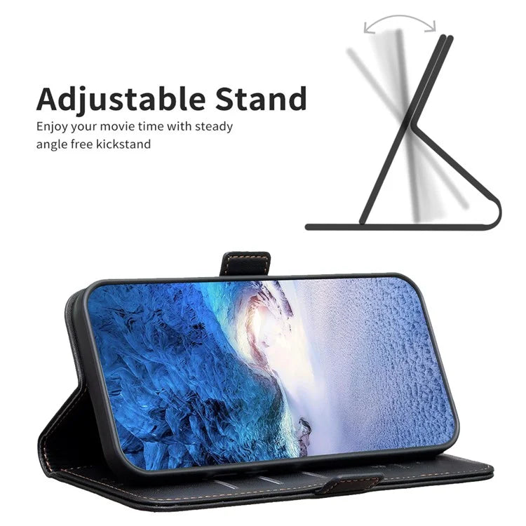 BINFEN COLOR BF31 For Nokia G42 / G310 Leather Wallet Phone Case Stand Magnetic Closure Cover
