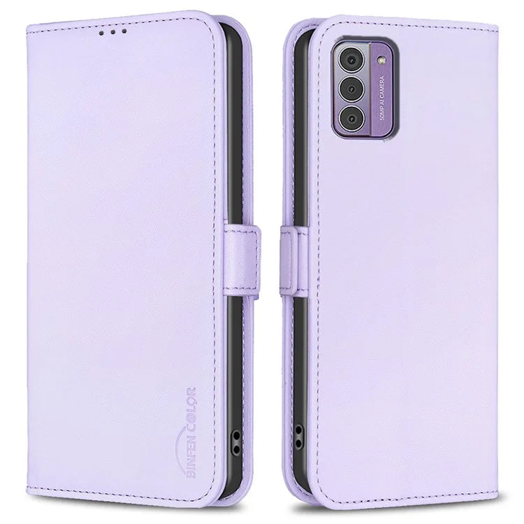 BINFEN COLOR BF31 For Nokia G42 / G310 Leather Wallet Phone Case Stand Magnetic Closure Cover