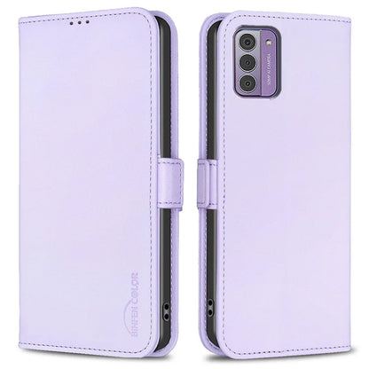 BINFEN COLOR BF31 For Nokia G42 / G310 Leather Wallet Phone Case Stand Magnetic Closure Cover