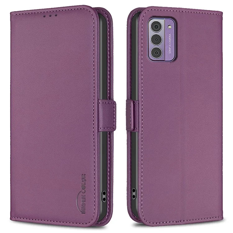 BINFEN COLOR BF31 For Nokia G42 / G310 Leather Wallet Phone Case Stand Magnetic Closure Cover