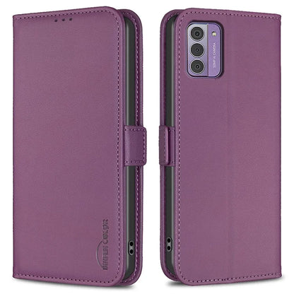 BINFEN COLOR BF31 For Nokia G42 / G310 Leather Wallet Phone Case Stand Magnetic Closure Cover
