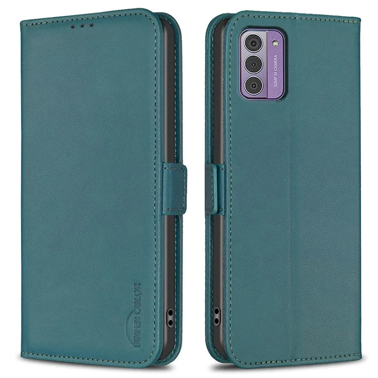 BINFEN COLOR BF31 For Nokia G42 / G310 Leather Wallet Phone Case Stand Magnetic Closure Cover