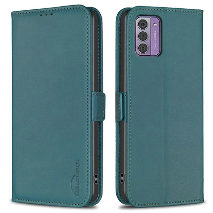 BINFEN COLOR BF31 For Nokia G42 / G310 Leather Wallet Phone Case Stand Magnetic Closure Cover