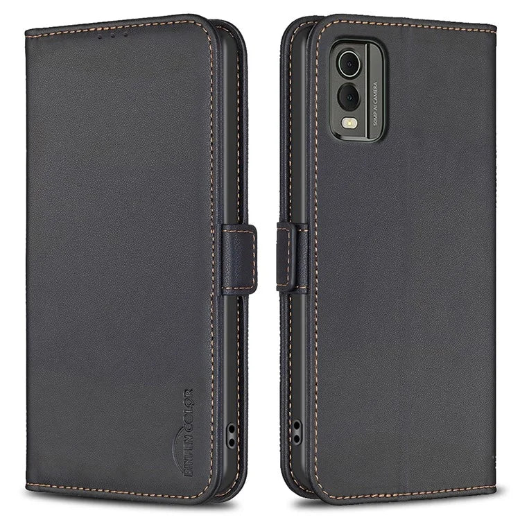 BINFEN COLOR BF31 For Nokia C32 Wallet Case PU Leather Flip Phone Cover