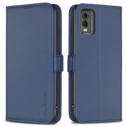 BINFEN COLOR BF31 For Nokia C32 Wallet Case PU Leather Flip Phone Cover