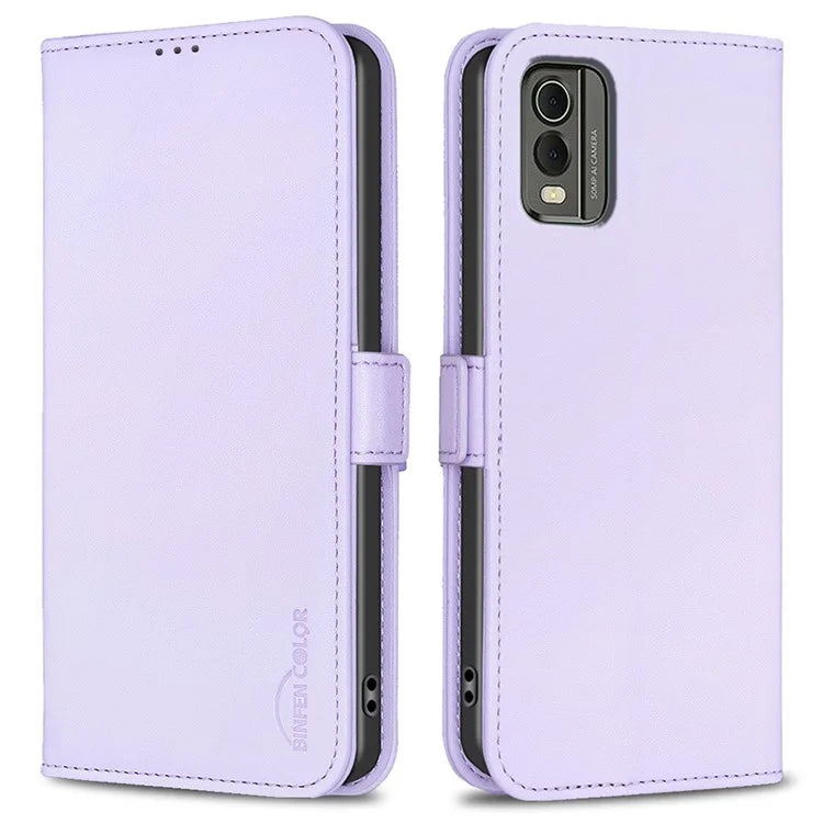 BINFEN COLOR BF31 For Nokia C32 Wallet Case PU Leather Flip Phone Cover