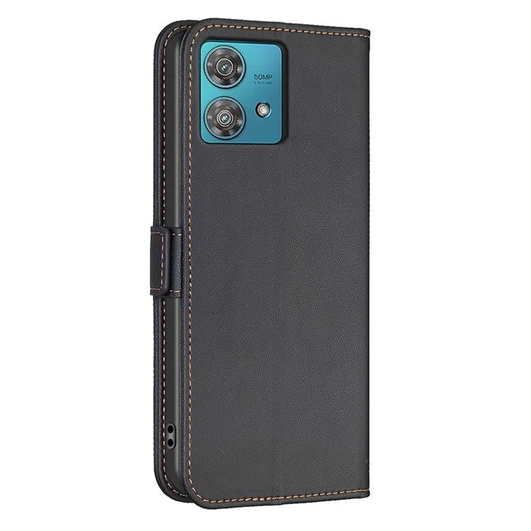 BINFEN COLOR BF31 For Motorola Edge 40 Neo 5G Leather Phone Cover Wallet Case