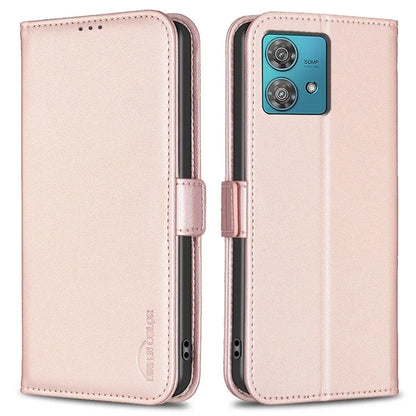 BINFEN COLOR BF31 For Motorola Edge 40 Neo 5G Leather Phone Cover Wallet Case