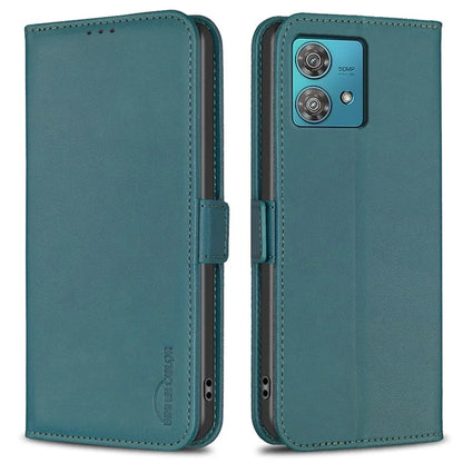 BINFEN COLOR BF31 For Motorola Edge 40 Neo 5G Leather Phone Cover Wallet Case