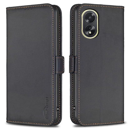 BINFEN COLOR BF31 For Oppo A38 4G / A18 4G Flip Phone Case PU Leather Wallet Cover