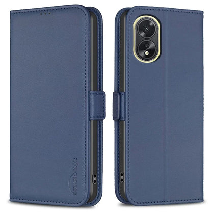 BINFEN COLOR BF31 For Oppo A38 4G / A18 4G Flip Phone Case PU Leather Wallet Cover