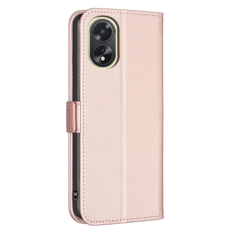 BINFEN COLOR BF31 For Oppo A38 4G / A18 4G Flip Phone Case PU Leather Wallet Cover