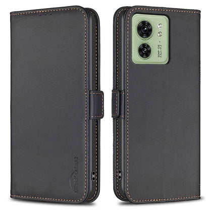 BINFEN COLOR BF31 For Motorola Edge 40 5G Phone Case Leather Wallet Stand Cover