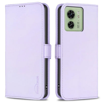 BINFEN COLOR BF31 For Motorola Edge 40 5G Phone Case Leather Wallet Stand Cover