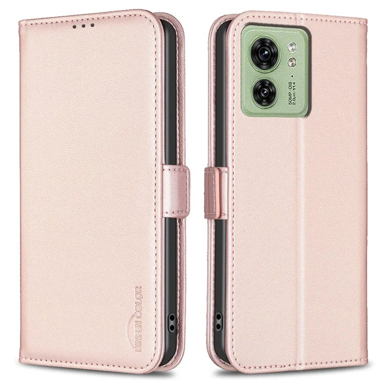BINFEN COLOR BF31 For Motorola Edge 40 5G Phone Case Leather Wallet Stand Cover