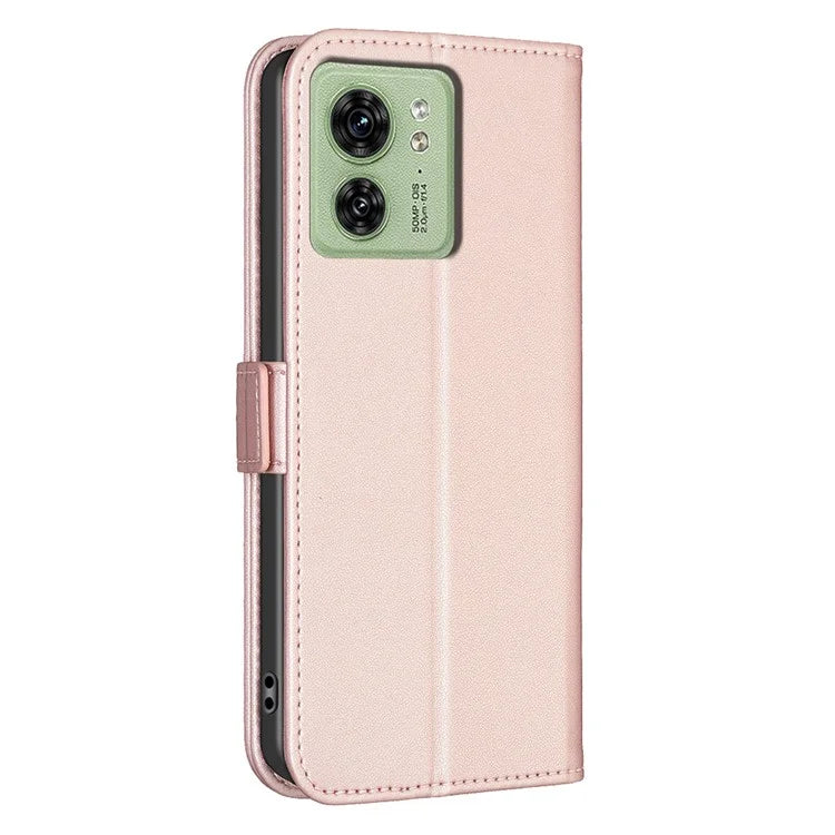 BINFEN COLOR BF31 For Motorola Edge 40 5G Phone Case Leather Wallet Stand Cover