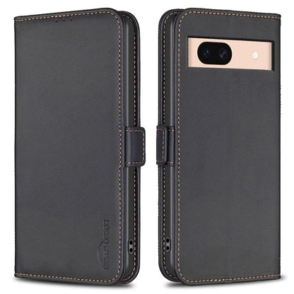 BINFEN COLOR BF31 For Google Pixel 8a Case Shockproof PU Leather+TPU Flip Wallet Phone Cover