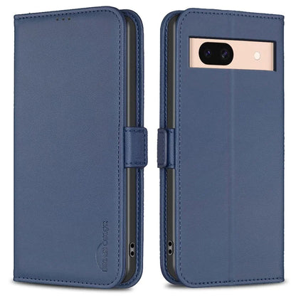 BINFEN COLOR BF31 For Google Pixel 8a Case Shockproof PU Leather+TPU Flip Wallet Phone Cover
