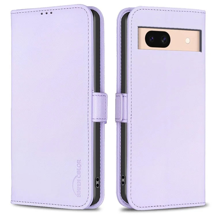 BINFEN COLOR BF31 For Google Pixel 8a Case Shockproof PU Leather+TPU Flip Wallet Phone Cover